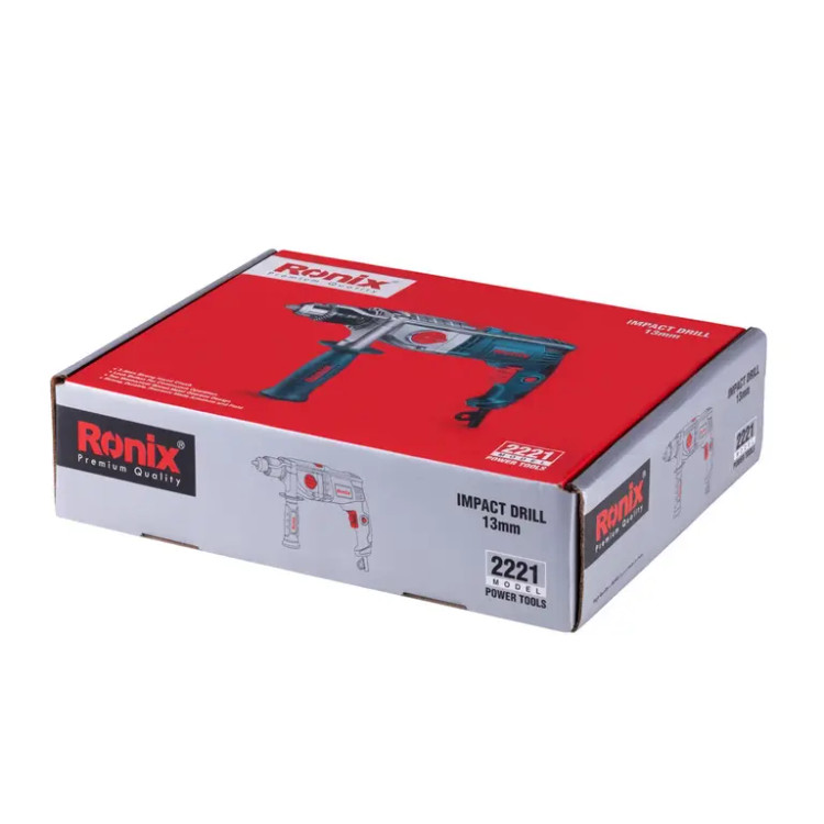 دریل برقی گیربکسی 13 میلیمتری آچاری 1050 وات 3200 دور مدل 2221 رونیکس